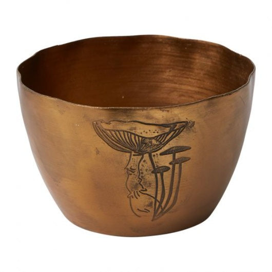 Bowl - Mushroom Brass-hotRAGS.com