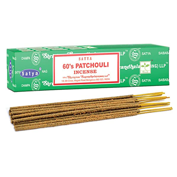 Satya Nag Champa Natural Incense - 60s Patchouli 15grams-hotRAGS.com