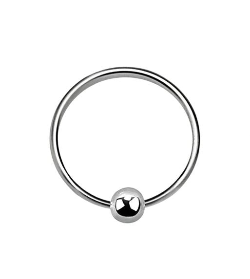 Sterling silver nose hoop rings. 22g/0.6mm with ball-hotRAGS.com
