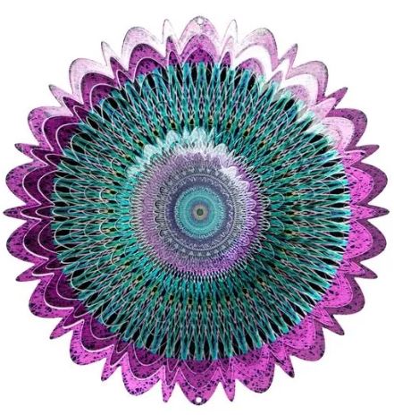 Decorative Wind Spinner - Mandala - Purple-hotRAGS.com