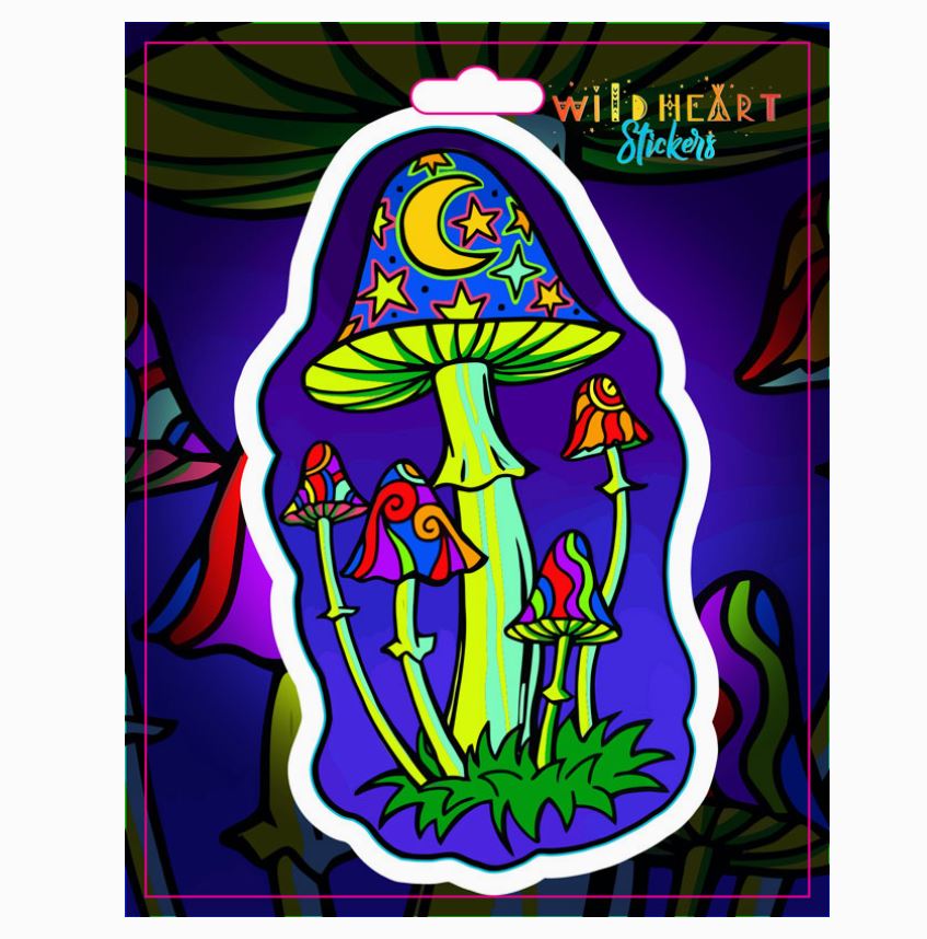 Sticker - Window Mushroom-hotRAGS.com
