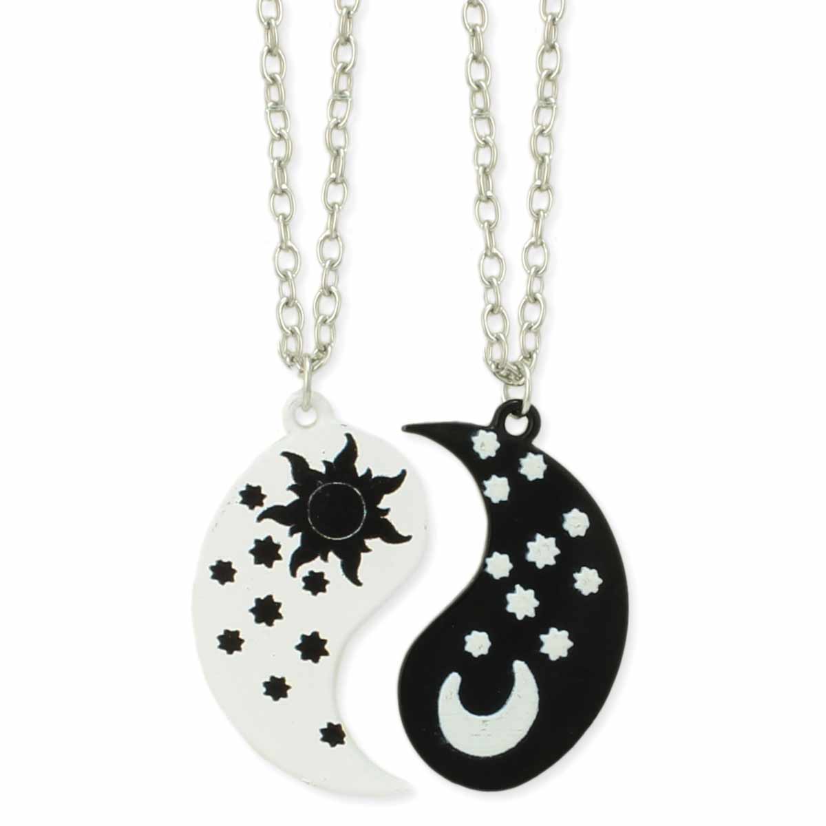 Yin Yang 2 Piece Necklace Clearance | bellvalefarms.com