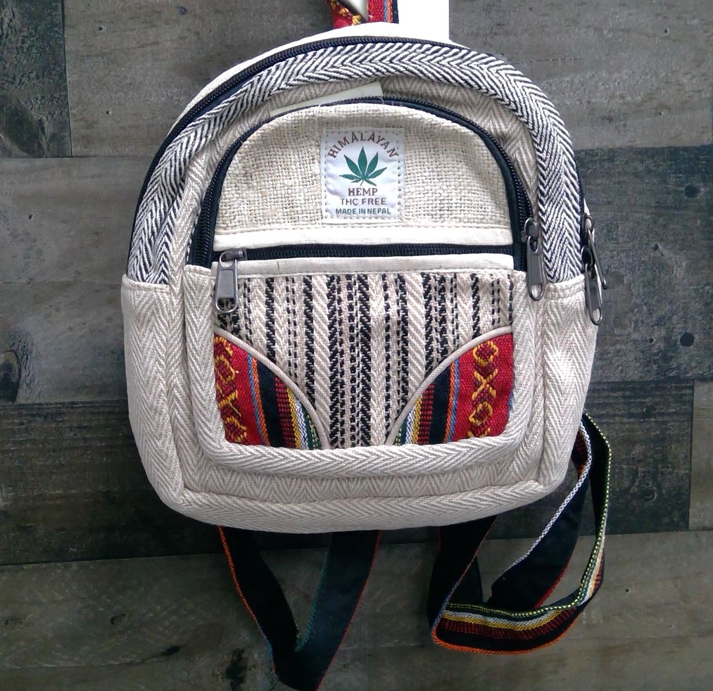 Mini Cotton Hemp Backpack-hotRAGS.com