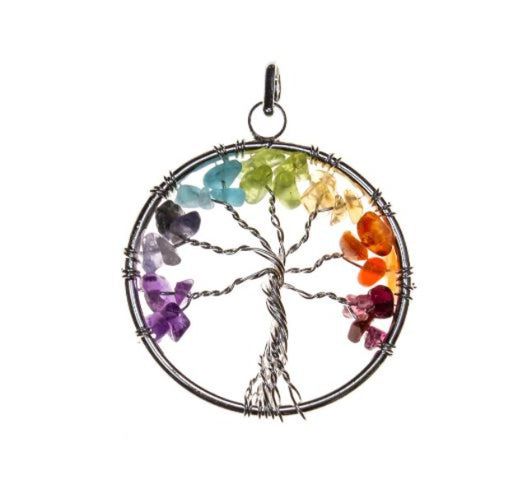 Chakra Tree of Life Pendant Necklace-hotRAGS.com