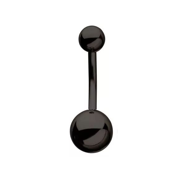 Belly Ring - Black Ball-hotRAGS.com