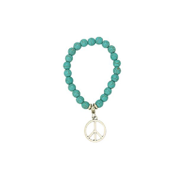 Bracelet - Peace Turquoise Bead-hotRAGS.com