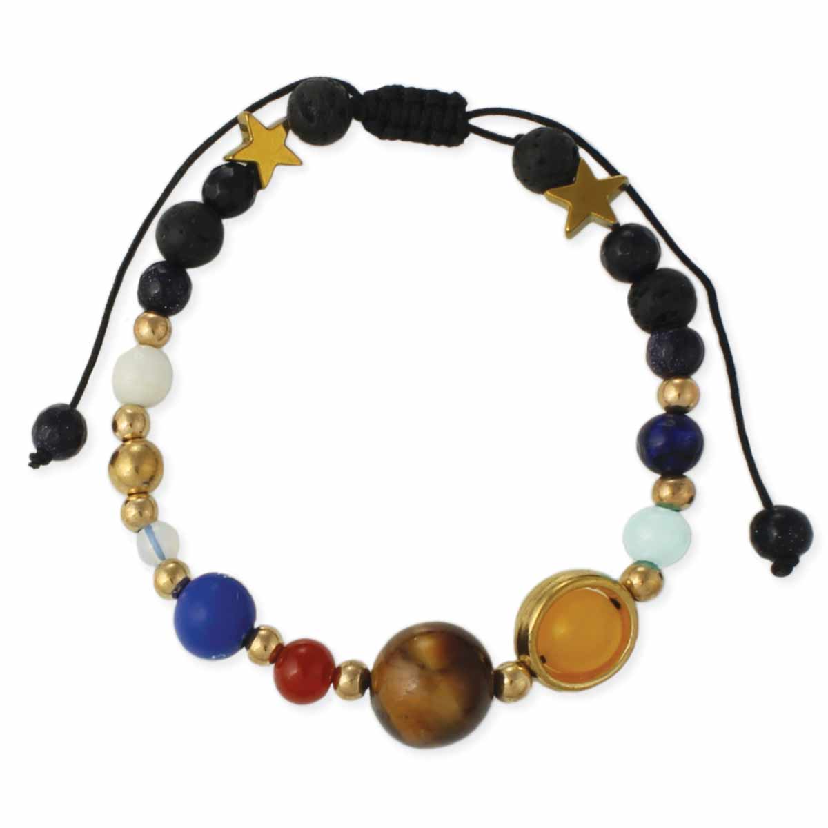 Bracelet - Out of this World Stone Planet Pull Bracelet-hotRAGS.com