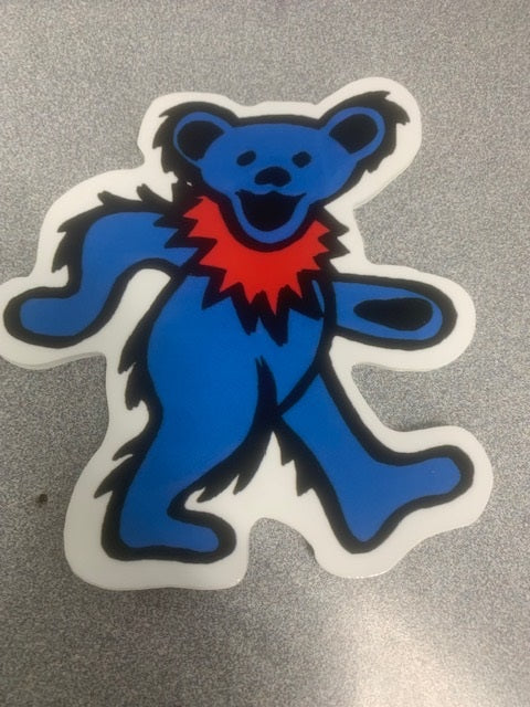 Sticker - Grateful Dead Bear -Blue-hotRAGS.com