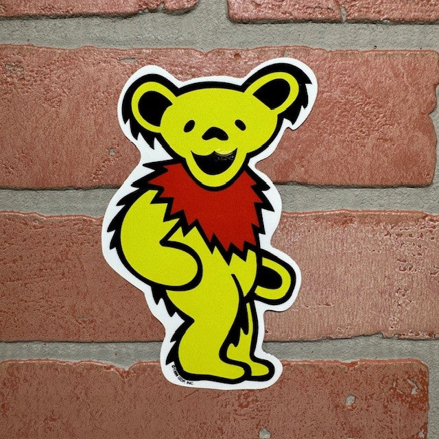 Sticker - Grateful Dead Bear - Yellow-hotRAGS.com