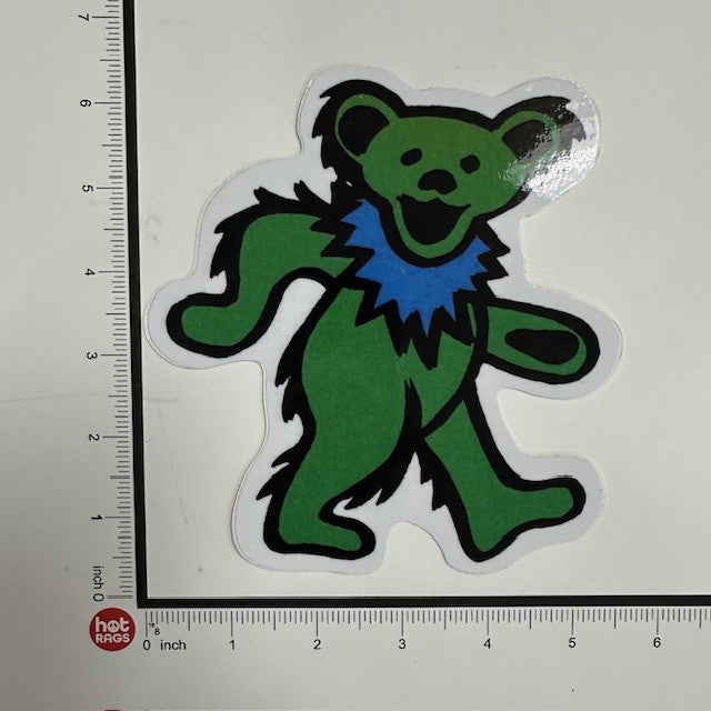 Sticker - Grateful Dead Bear - Large Green-hotRAGS.com