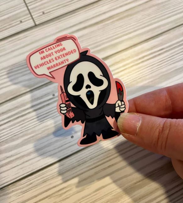 Sticker - Ghostface Horror-hotRAGS.com