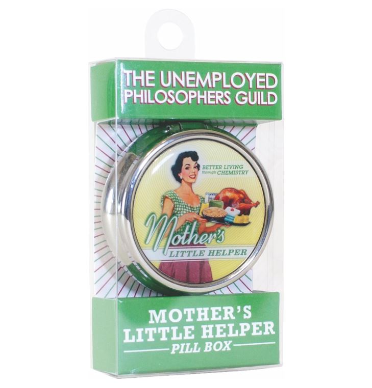 Mother's Little Helper Pill Box - Compact 1 or 2 Compartment Medicine Case-hotRAGS.com