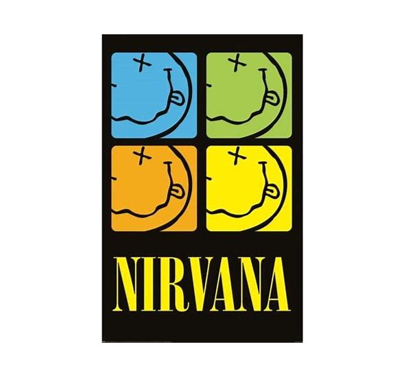 Nirvana Smiley Poster-hotRAGS.com