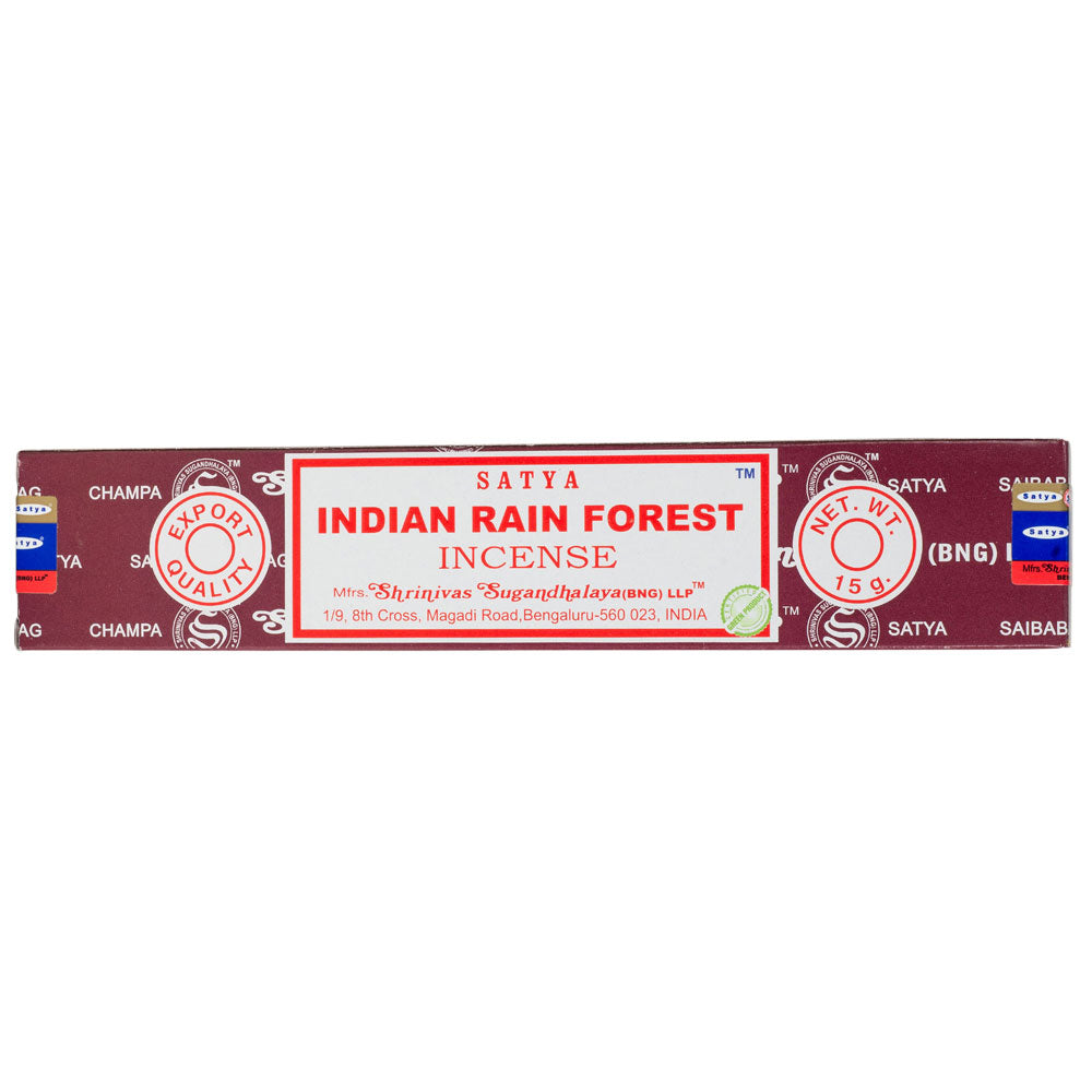 Satya Nag Champa Natural Incense - Indian Rain Forest 15grams-hotRAGS.com