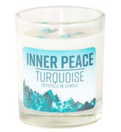 Candle Inner Peace Energy Stone Turquoise-hotRAGS.com