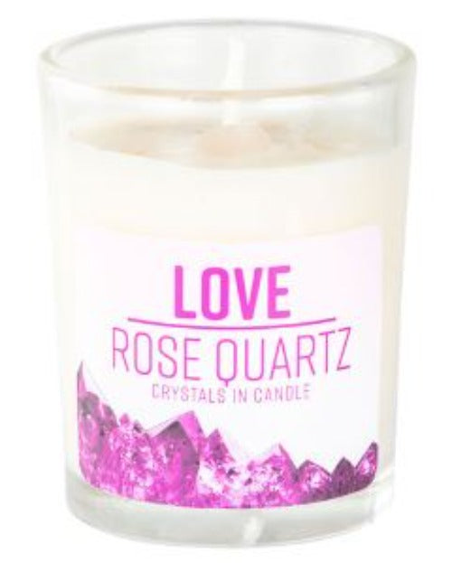 Candle Love Energy Stone Rose Quartz-hotRAGS.com