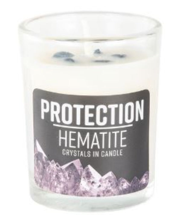 Candle Protection Energy Stone Hematite-hotRAGS.com
