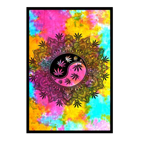 Yin Yang Leaf Tapestry - approx. 54x86"-hotRAGS.com