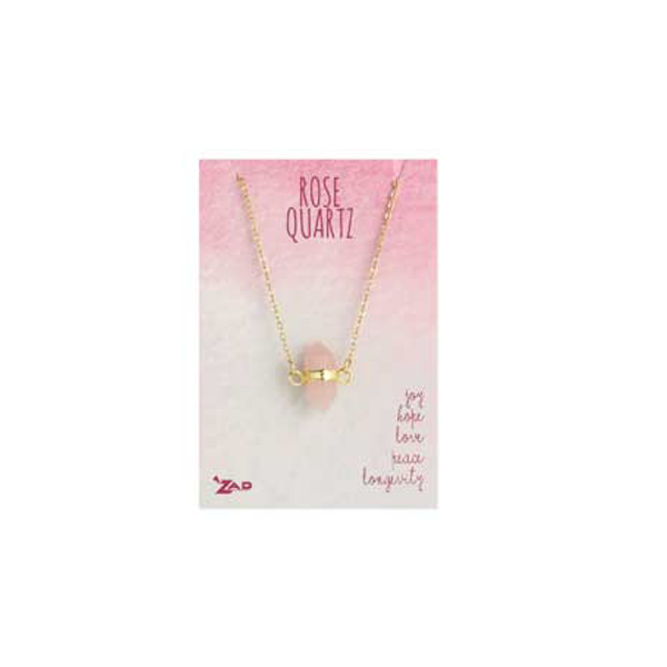 Necklace - Crystal Rose Quartz-hotRAGS.com