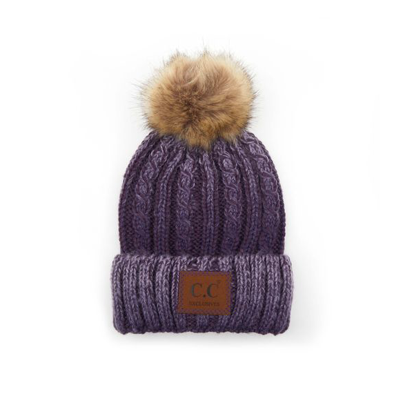 Hat - Winter Beanie CC -Purple-hotRAGS.com
