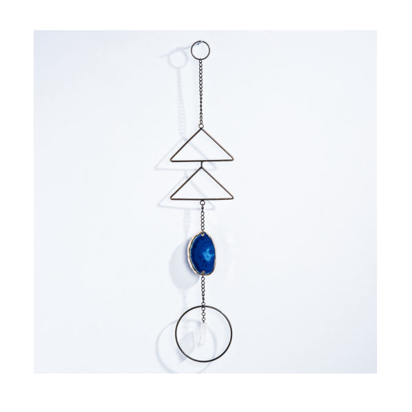Wall Hanging - Blue Agate Crystal-hotRAGS.com