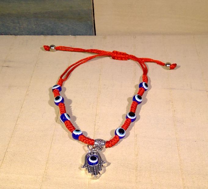 Bracelet - Evil Eye Hamsa - Red-hotRAGS.com