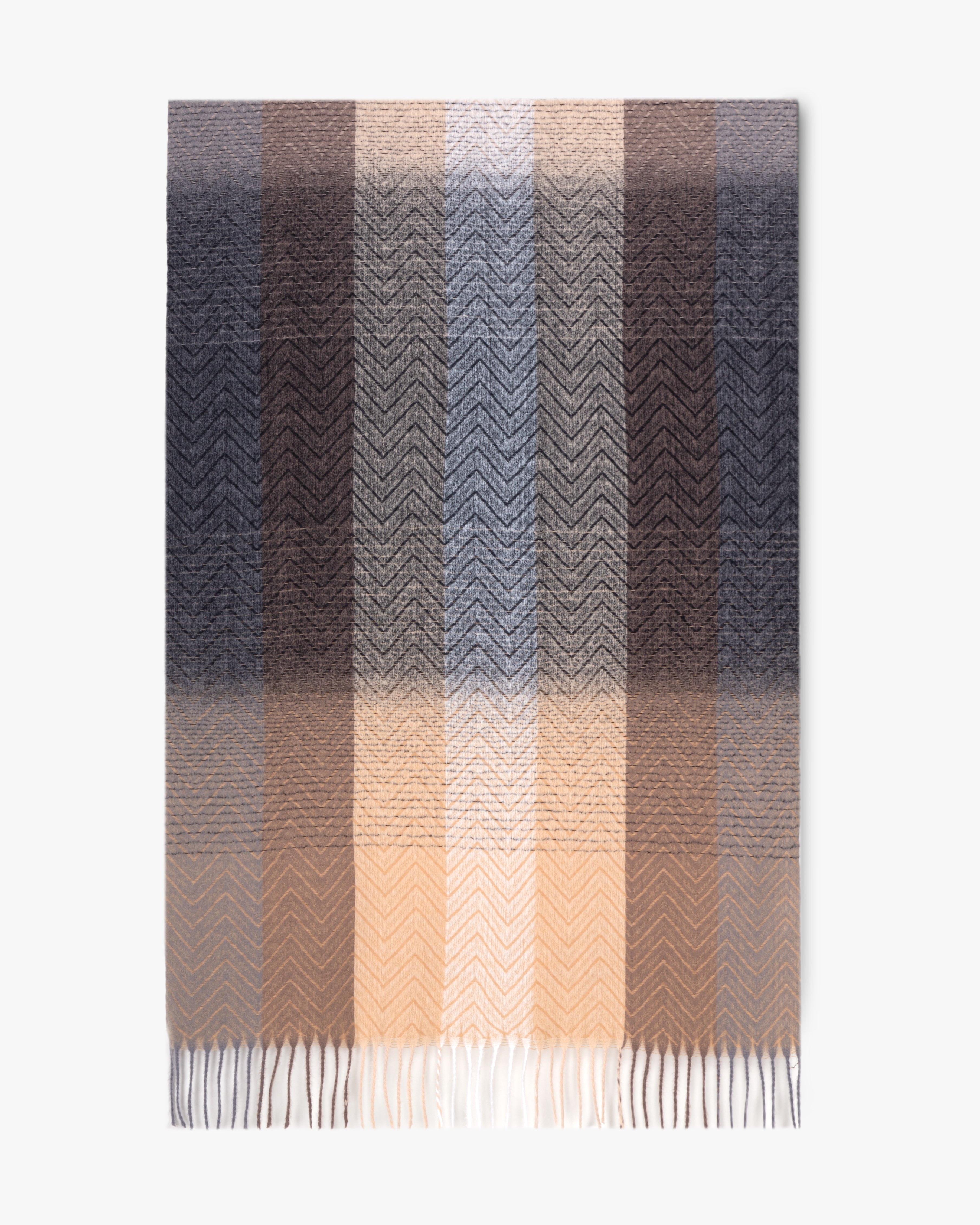 Scarf - Ombre - Black and Khaki-hotRAGS.com