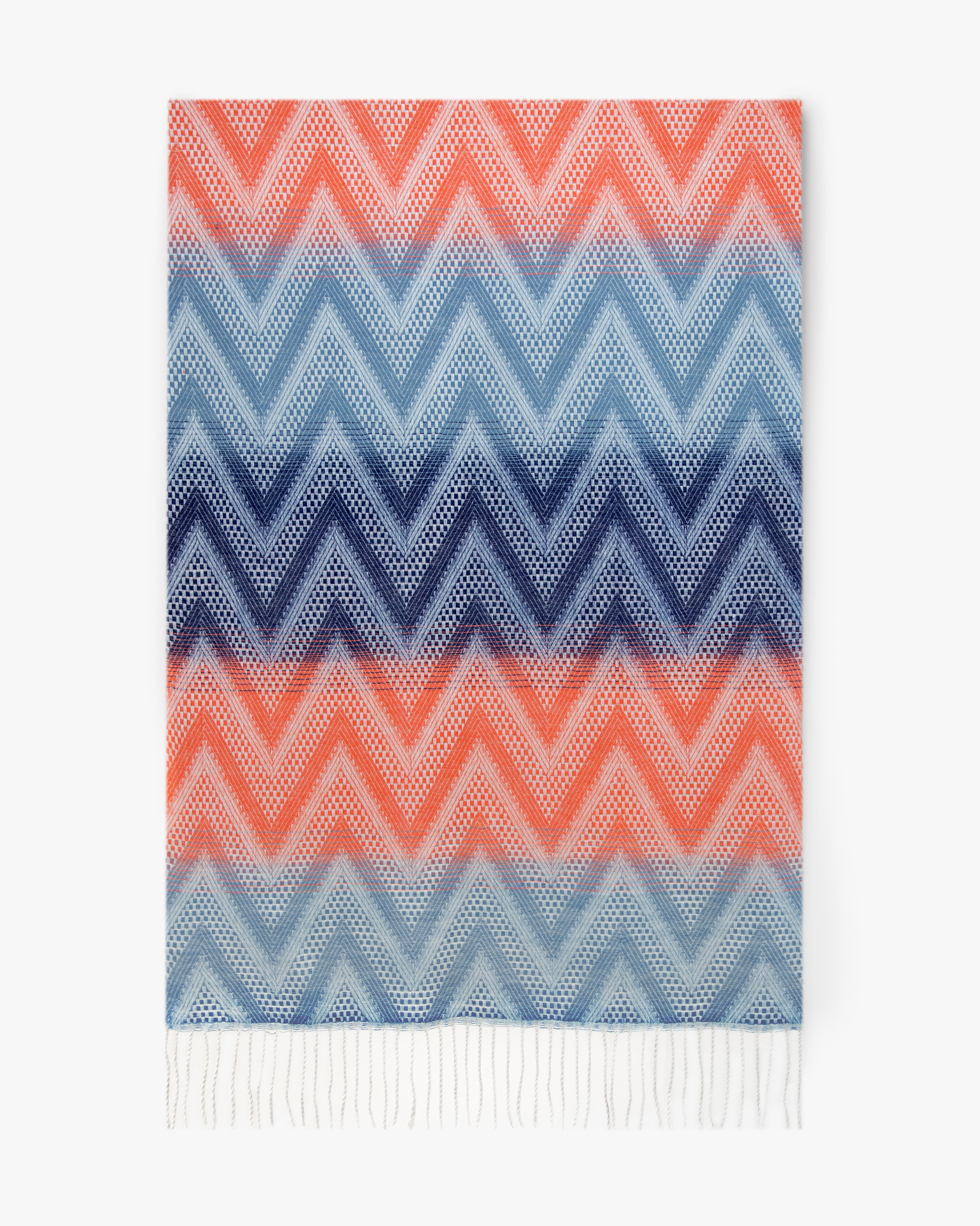 Scarf - Chevron - Gray Orange-hotRAGS.com