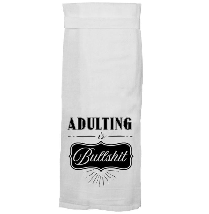 Kitchen Towel - Adulting Is Bullshit-hotRAGS.com