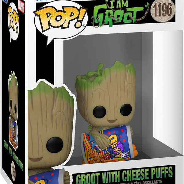 I AM GROOT - Pocket Pop Keychains - Groot with Cheese Puffs