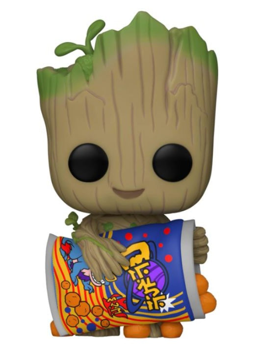 Funko Pop! Marvel: I Am Groot, Groot with Cheese Puffs-hotRAGS.com
