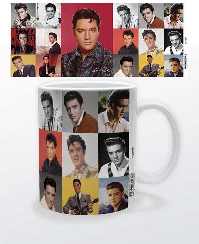 Mug - Elvis Portrait Composite-hotRAGS.com