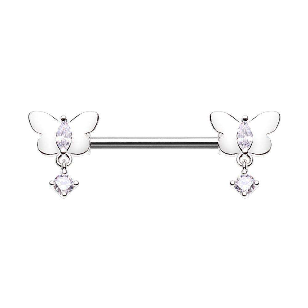 Nipple - Butterfly Dangle-hotRAGS.com