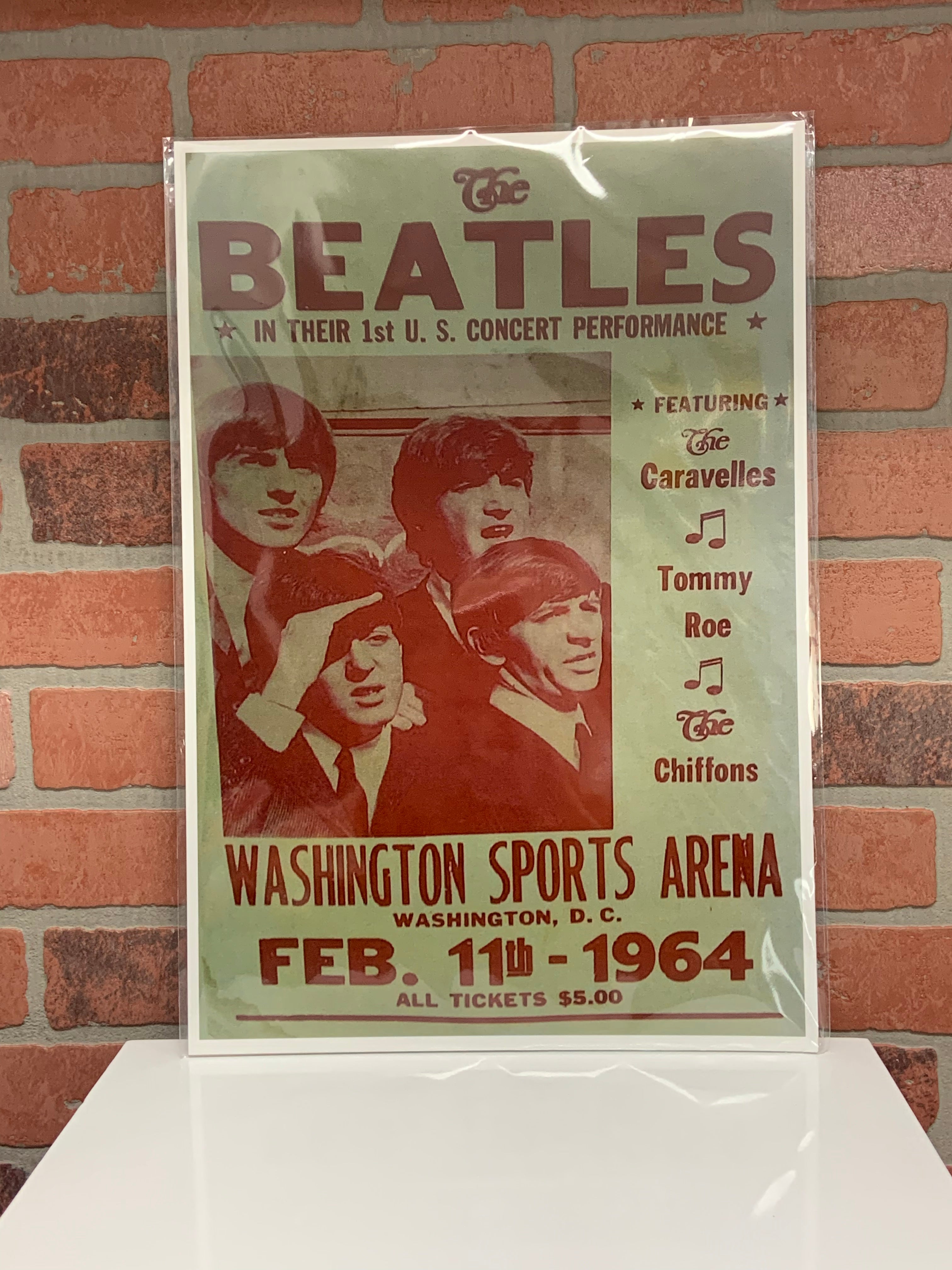 Concert Poster - Beatles - Washington Sports Areana -22x14-hotRAGS.com