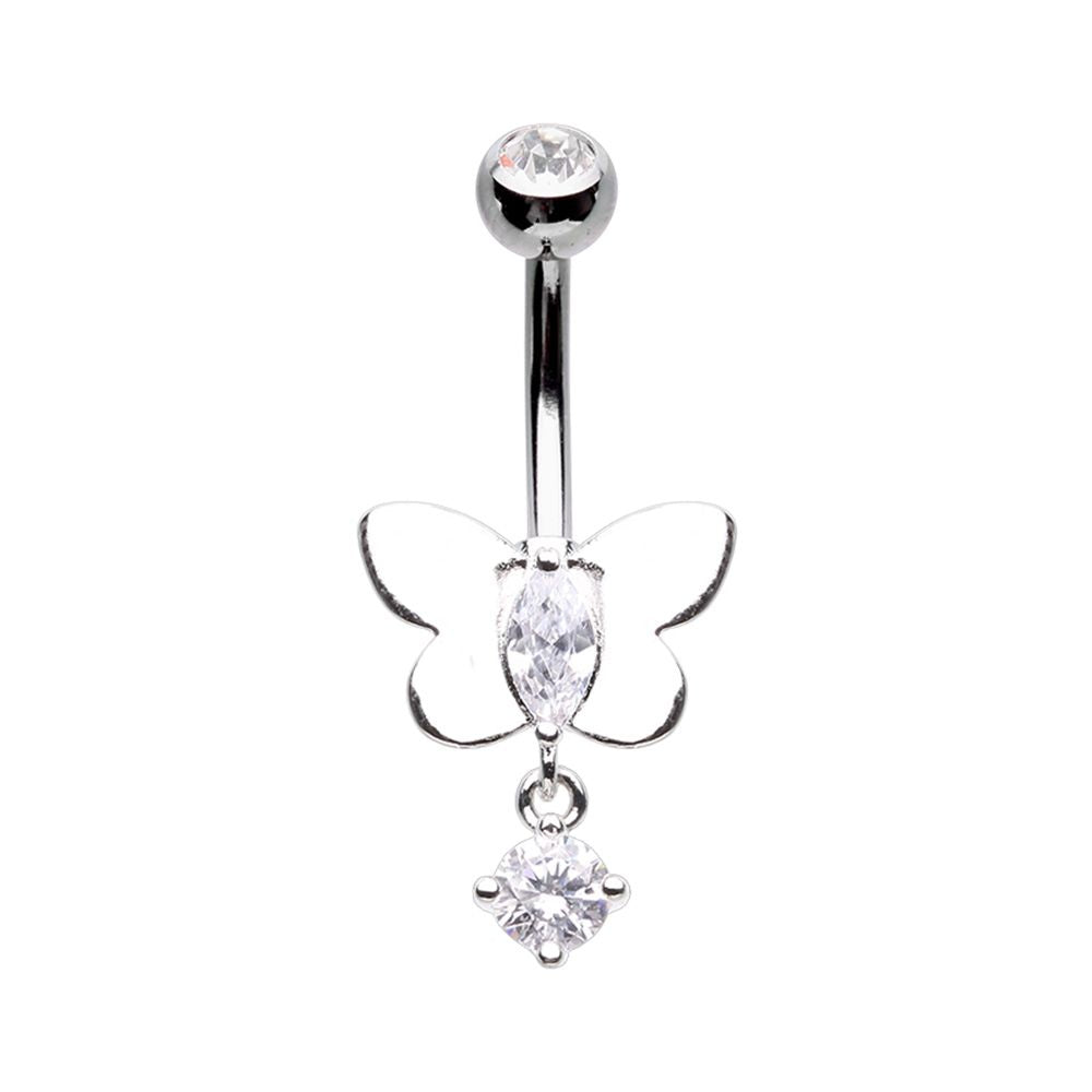 Belly Ring - Pristine Butterfly-hotRAGS.com
