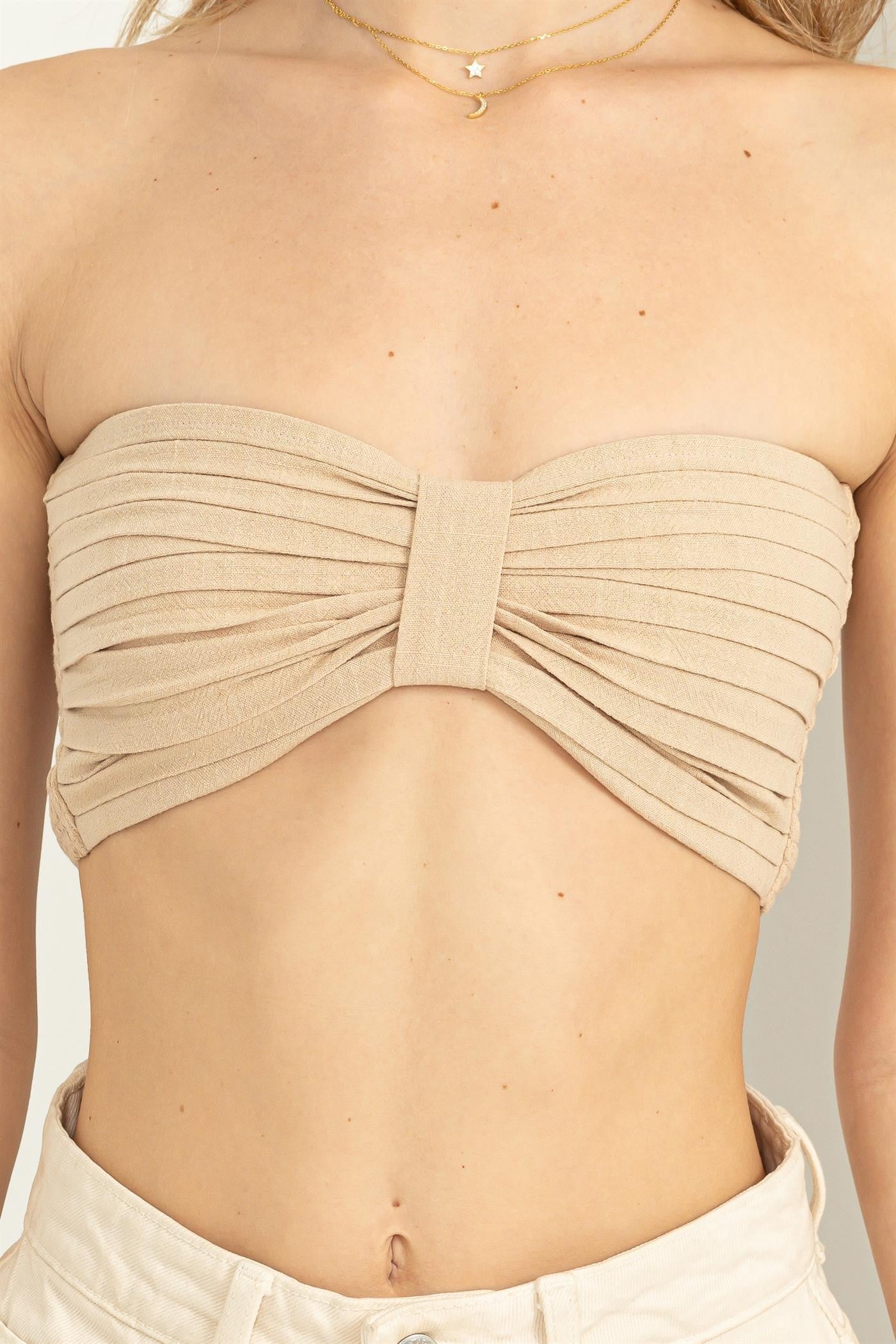 Jr Tube Top Cinched Middle -Caffe-hotRAGS.com