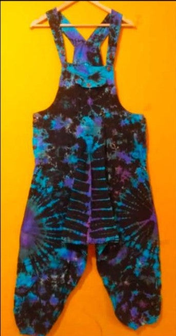 Overalls - Tye Dye - Blue, Purple-hotRAGS.com