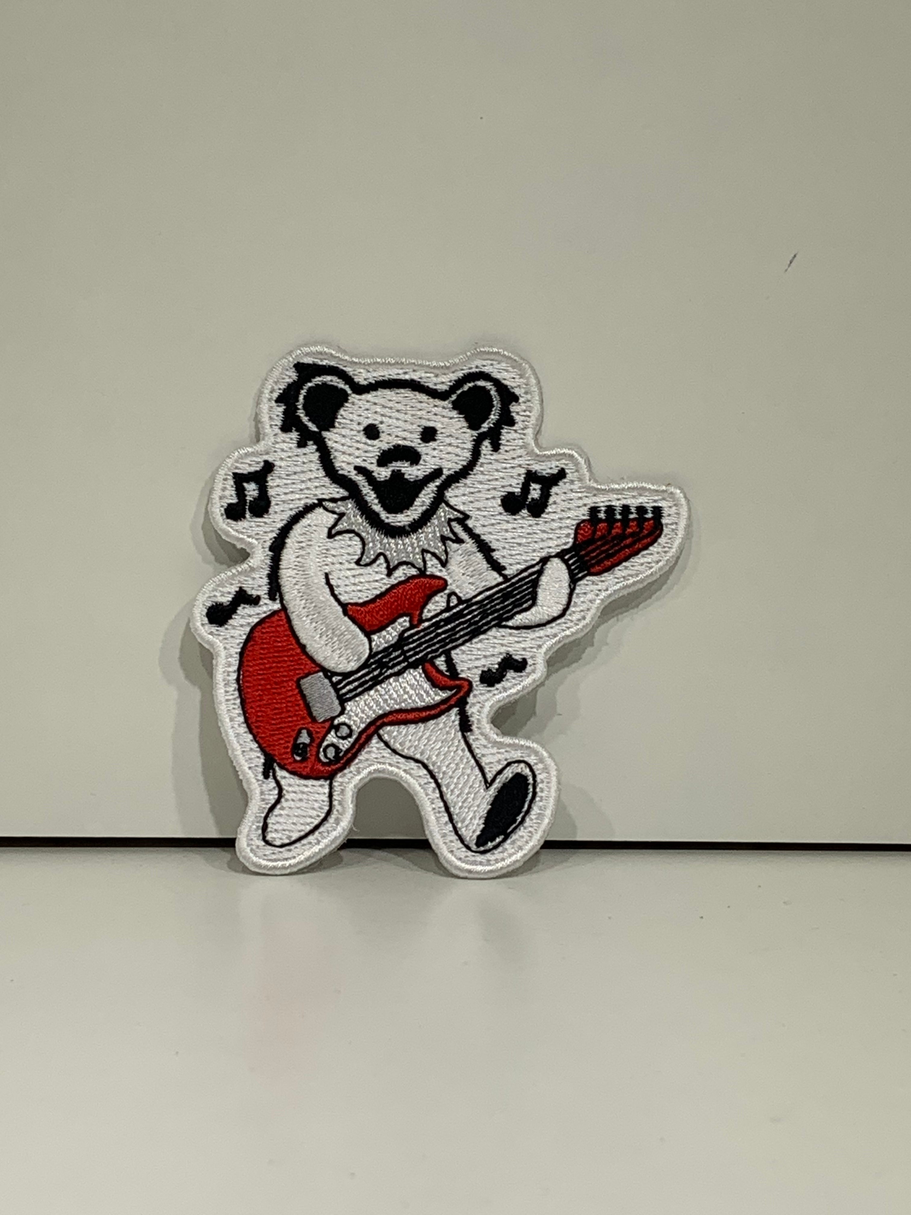 Patch -Grateful Dead Bear Guitar-hotRAGS.com