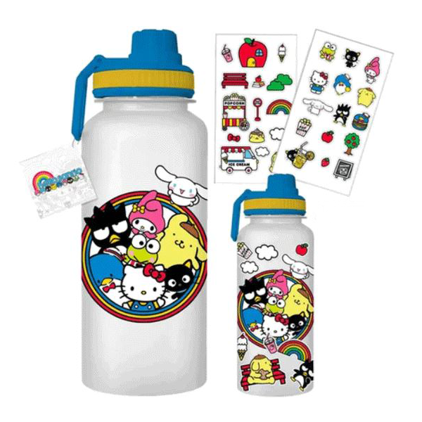 Sanrio Hello Kitty & Friends Water Bottle W/stickers 32oz-hotRAGS.com