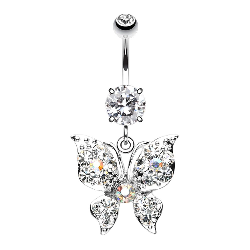 Belly Ring - Butterfly Glam-hotRAGS.com