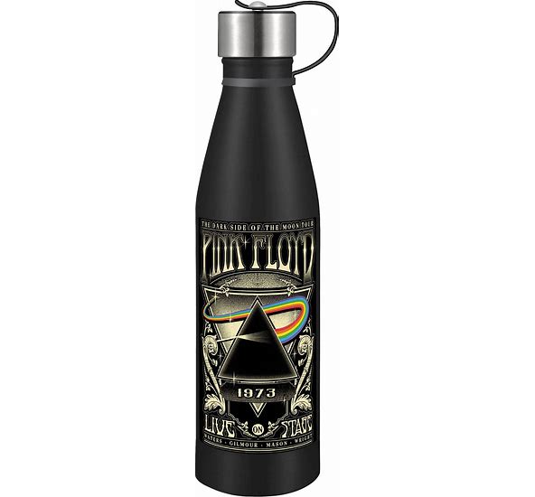 Water Bottle - Pink Floyd Dark Side Of The Moon Concert Poster - 17 oz Stainless Steel Pin Bottle-hotRAGS.com