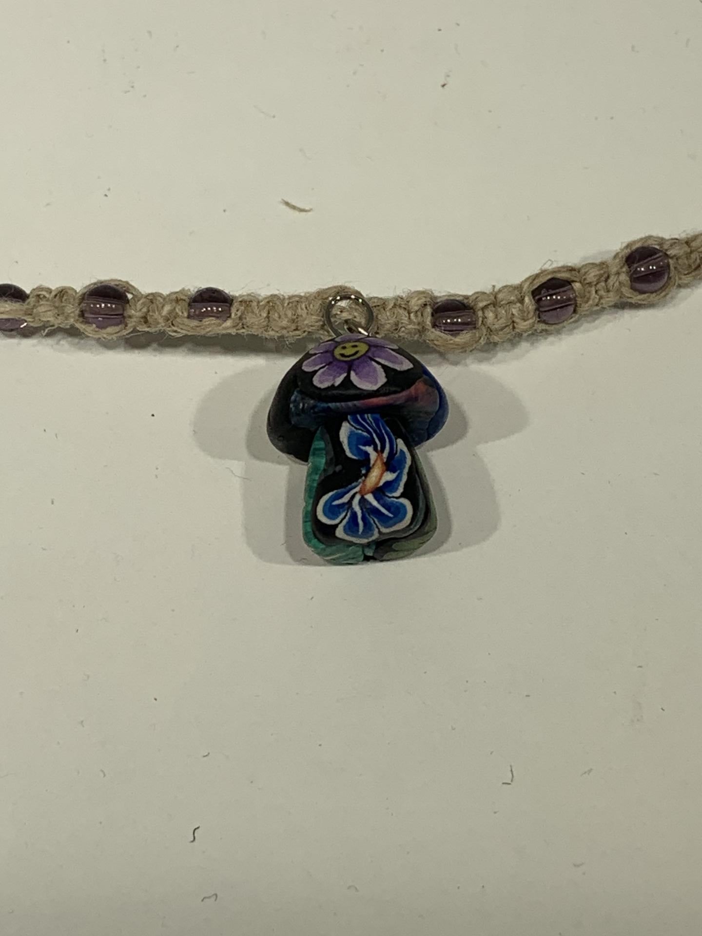 Hemp Fimo Mushroom Necklace - unique-hotRAGS.com