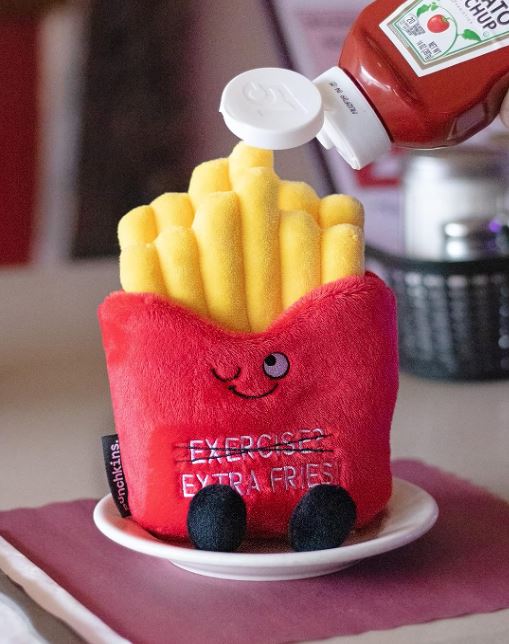 "Exercise? Extra Fries! French Fry Plushie-hotRAGS.com