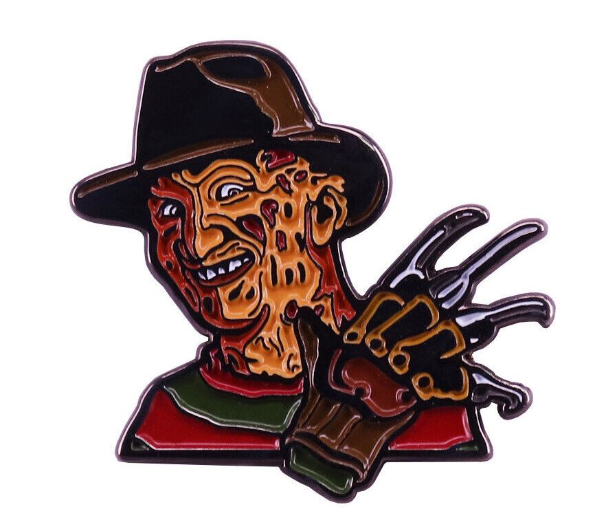 Freddy Krueger Horror Film Movie Classic 1.2" Enamel Pin Badge-hotRAGS.com