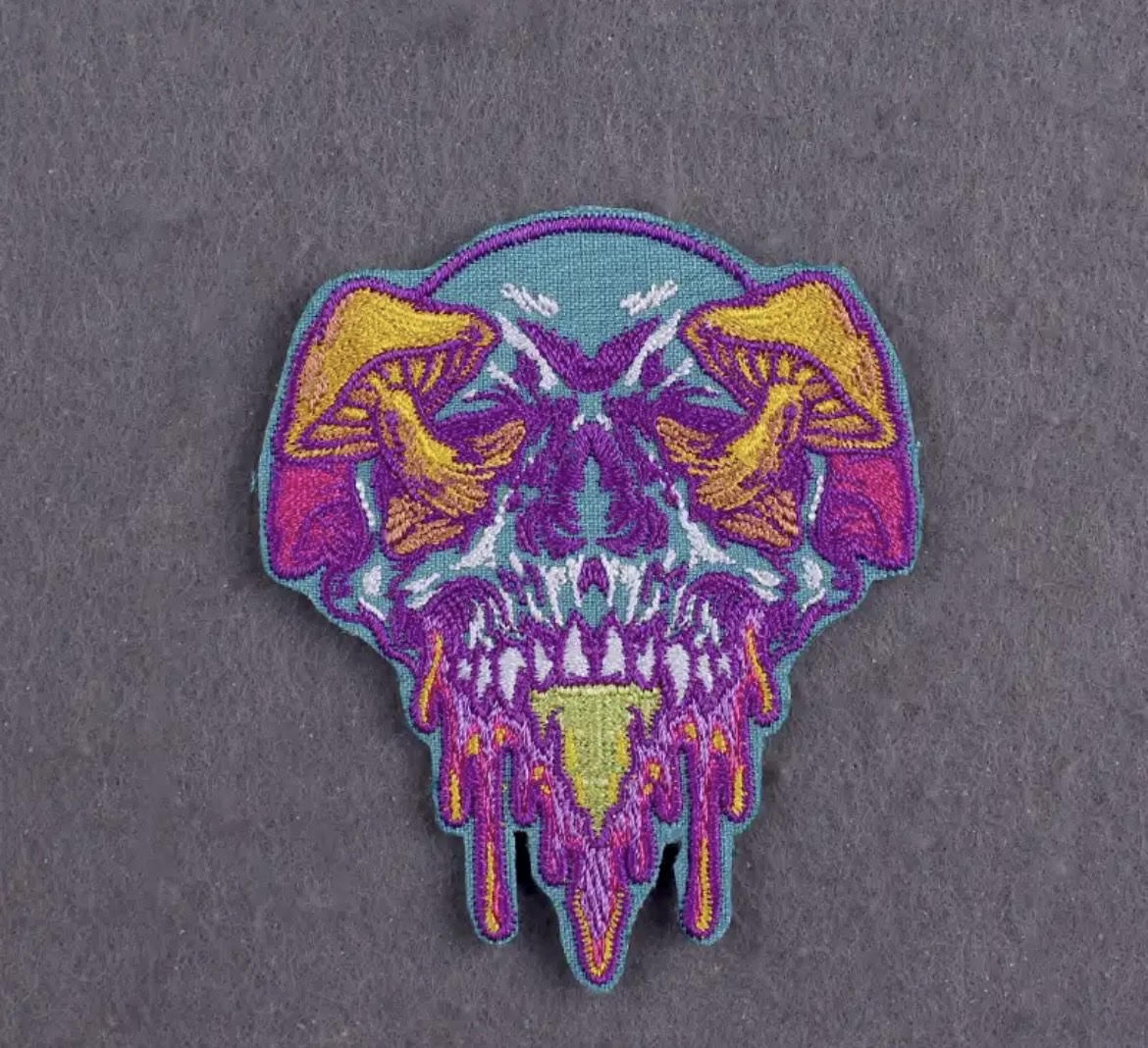 Skull Mushroom Patch-hotRAGS.com