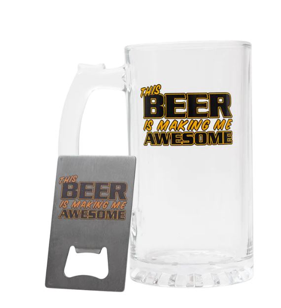 This Beer is Making Me Awesome Mug and Bottle Opener-hotRAGS.com