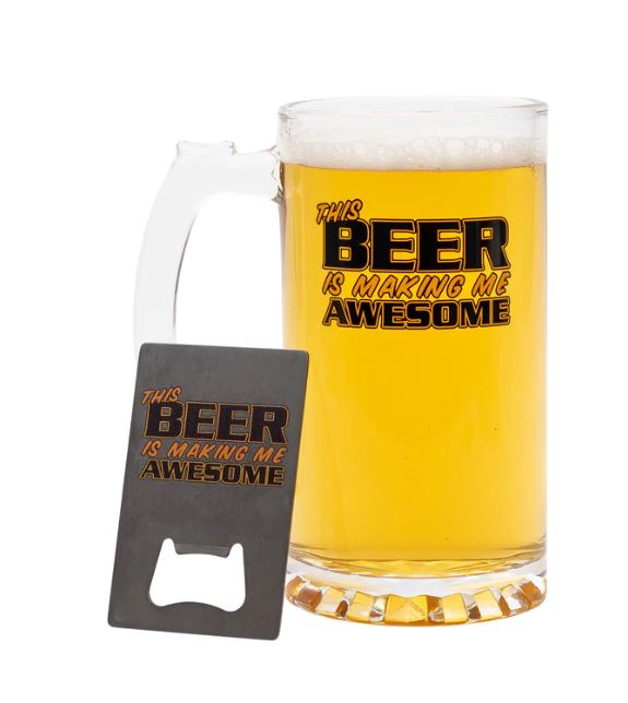 This Beer is Making Me Awesome Mug and Bottle Opener-hotRAGS.com