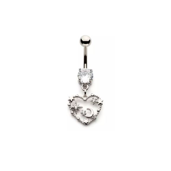 Belly Ring - Moon, Star, Heart-hotRAGS.com