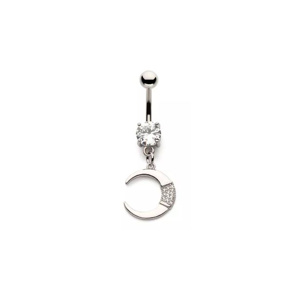 Belly Ring - Crescent Moon-hotRAGS.com