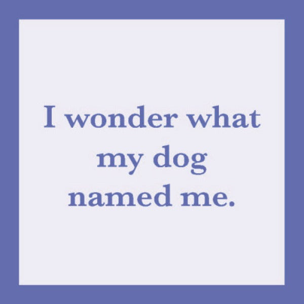 Coaster - I Wonder What My Dog Named Me-hotRAGS.com